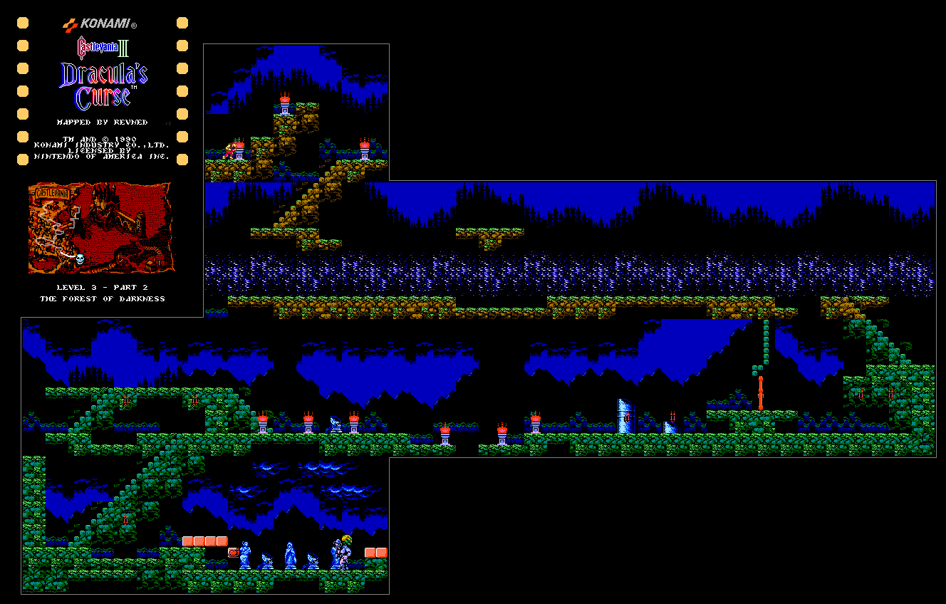 Castlevania III Dracula's Curse Revned's Video Game Maps